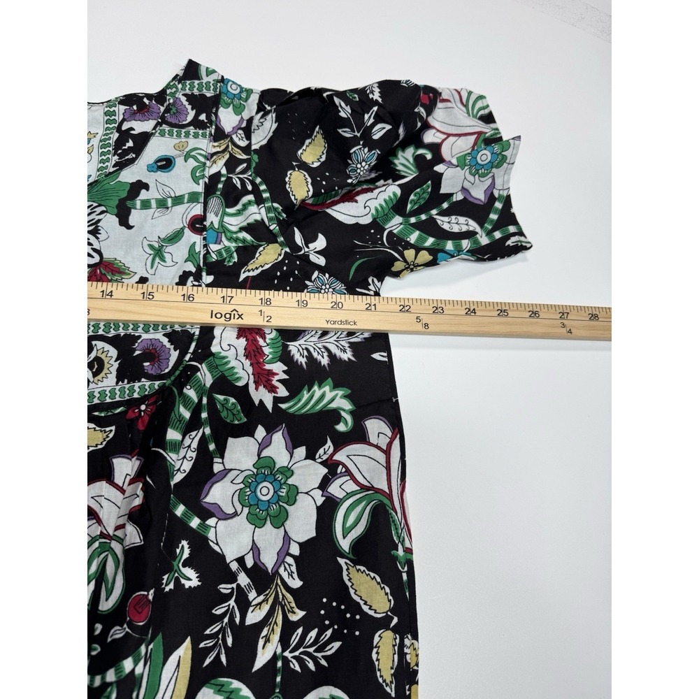 New Only Necessities Muumuu Maxi Dress Womens M (14-16)Black Boho Floral - Picture 5 of 9